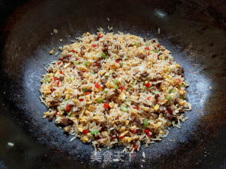 Black Pepper Beef Egg Fried Rice recipe