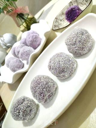 Purple Sweet Potato Coconut Ball recipe