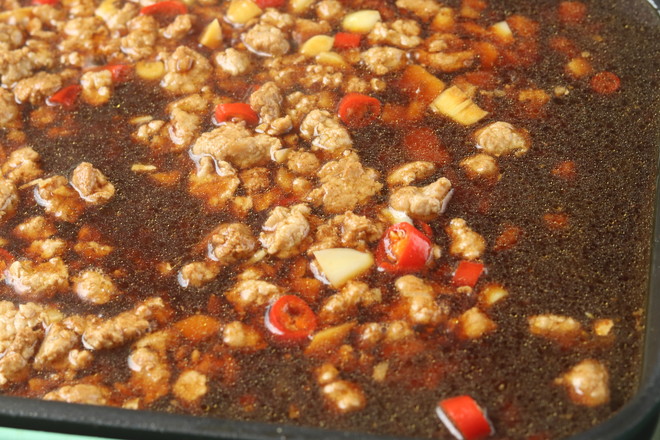 Tofu with Minced Meat and Eggplant Casserole recipe