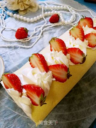 #四session Baking Contest and It's Love to Eat#strawberry Cream Cake Roll recipe