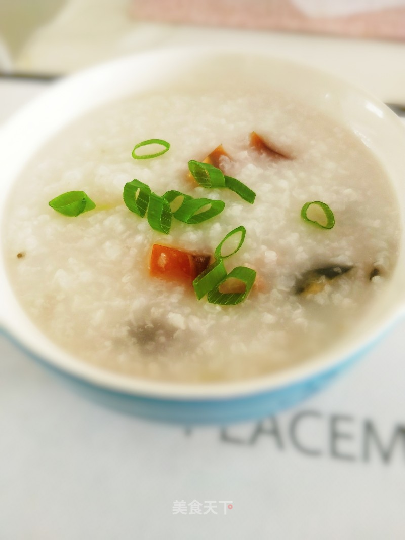 Rice Congee with Preserved Egg and Lean Meat recipe
