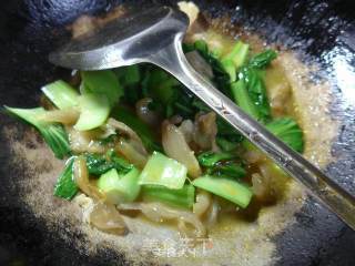 Curry Beef Tendon Stir-fried Green Vegetables recipe