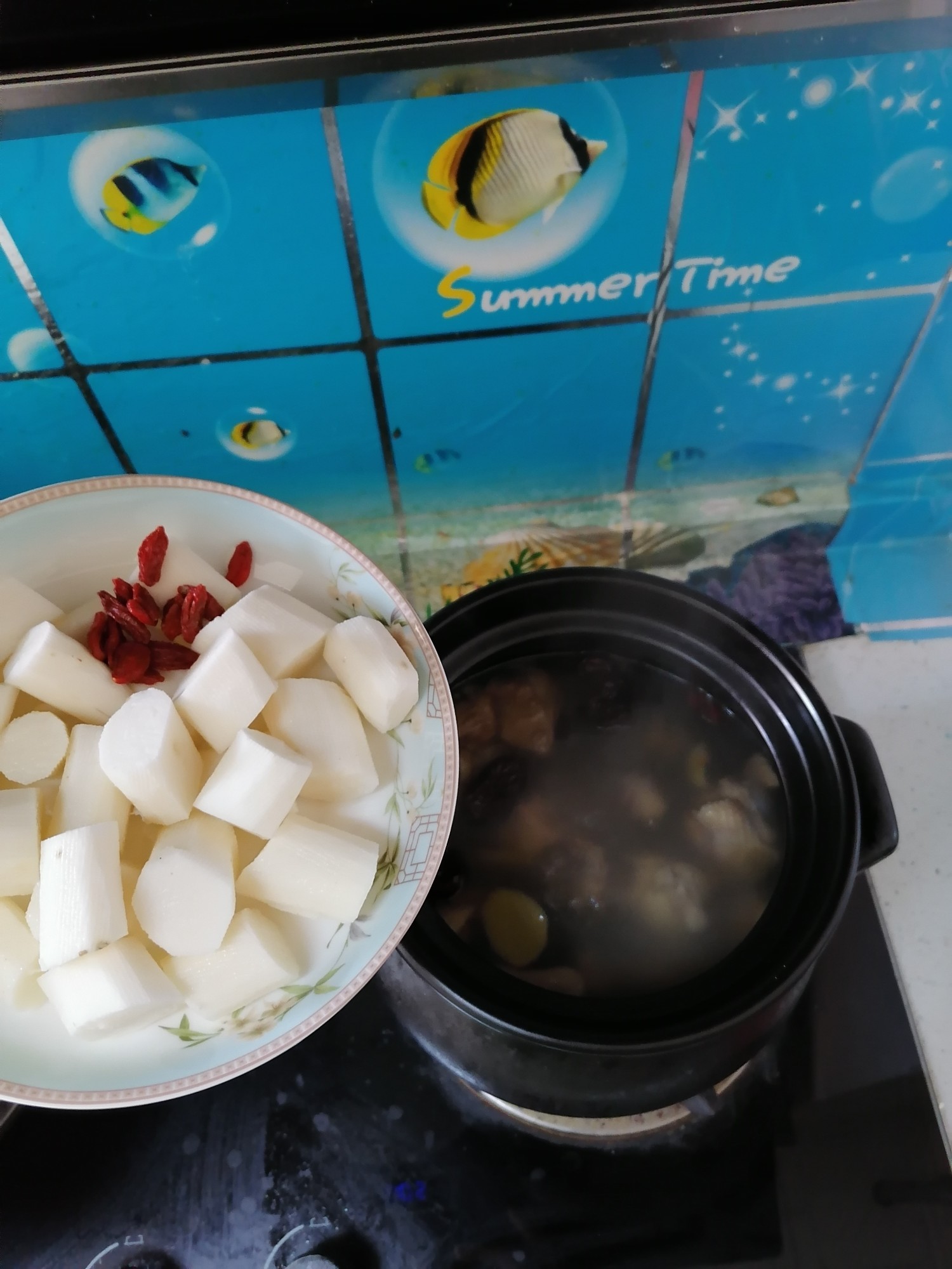 Jujube Chicken Soup with Chinese Yam recipe