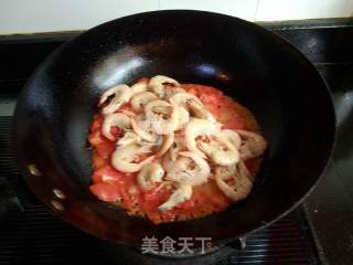 Braised Sea Prawns with Tomato recipe