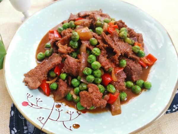 Fried Beef with Pea Kernels recipe