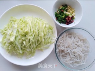 Stir-fried Vermicelli with Cabbage recipe