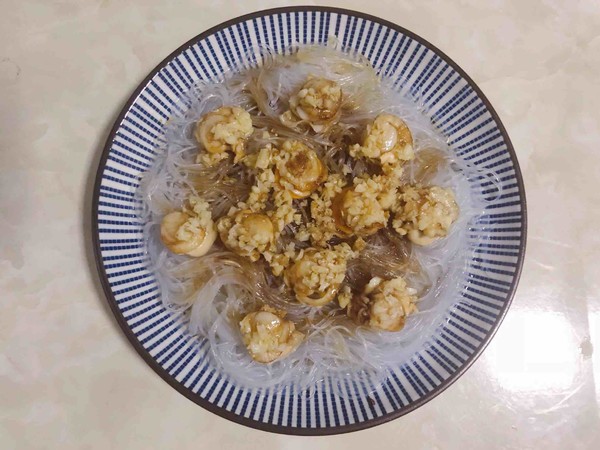 Steamed Vermicelli with Garlic Scallop Meat recipe
