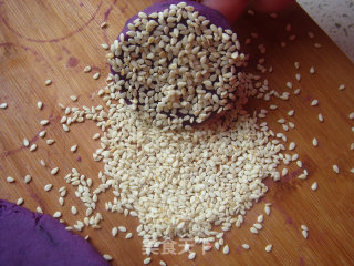 Purple Sweet Potato Sesame Cake recipe