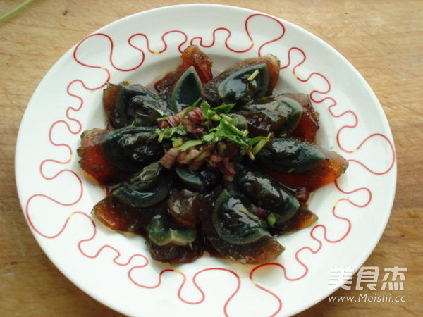 Preserved Egg with Cold Dressing recipe