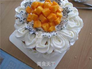 #aca烤明星大赛# Fruit Naked Cake with Zero Difficulty recipe