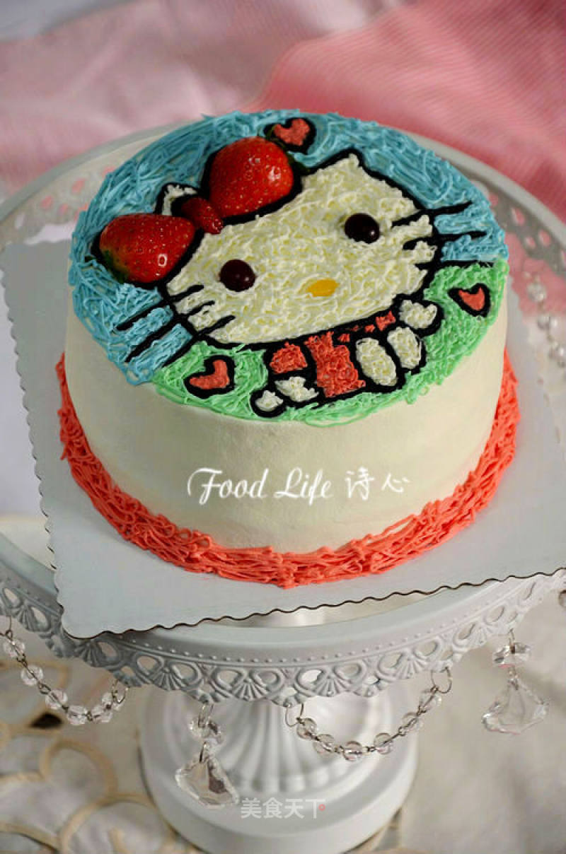 [kitty Cat Birthday Cake] --- Cute and Adorable