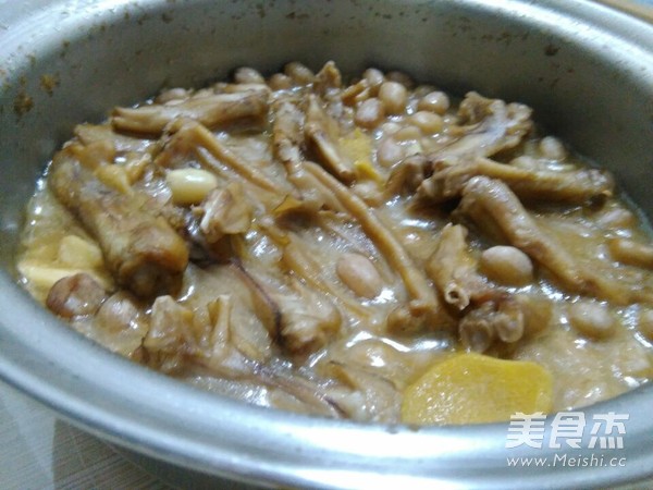 Braised Duck Feet with Peanuts recipe