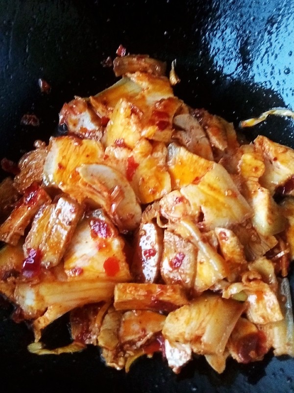 Twice-cooked Pork with Garlic Moss recipe