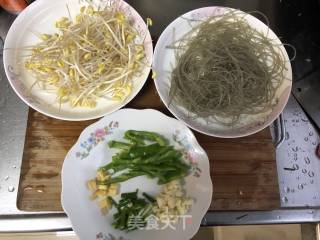 Simple Fried Noodles with Bean Sprouts recipe