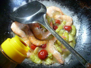 Shrimp with Pickled Peppers recipe