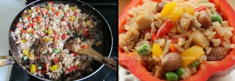 Pepper Chicken and Red Bean Rice recipe