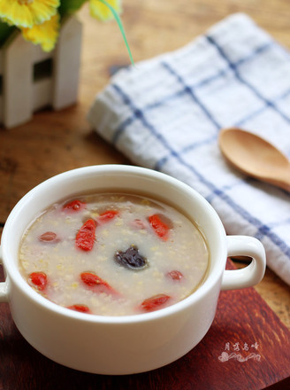 Corn Oatmeal Porridge with Wolfberry recipe