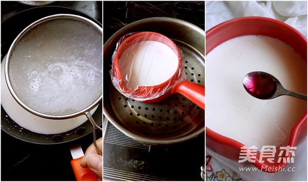 Blueberry Double Skin Milk recipe