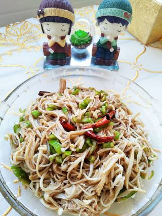 Stir-fried Enoki Mushrooms recipe