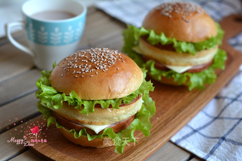 #aca烤明星大赛#ham Burger recipe