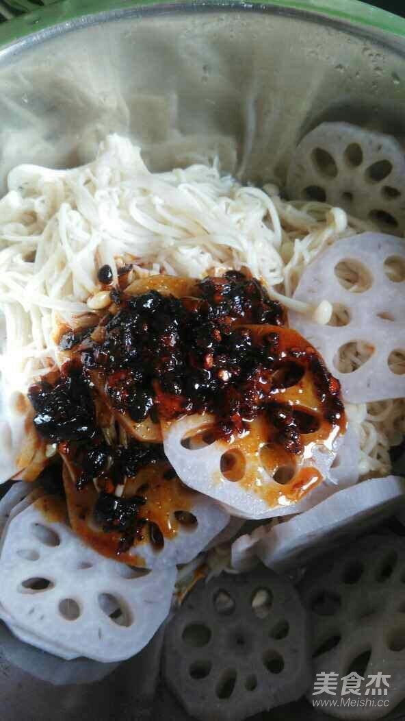 Lotus Root Mixed with Golden Needles recipe