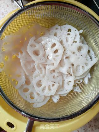Scallion Oil Mixed Lotus Root Slices recipe