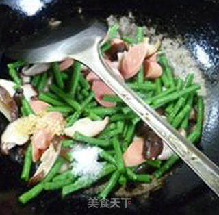 Stir-fried Ham with Mushroom recipe