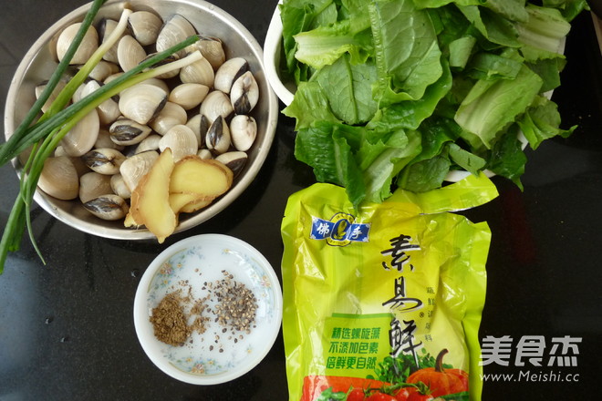 White Scallops Boiled Lettuce recipe