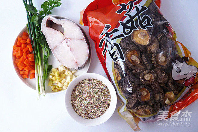 Shiitake Fish Dice Quinoa Rice recipe
