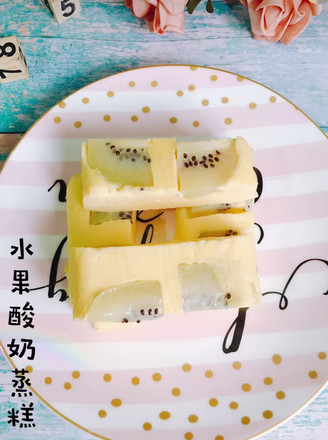 【fruit Yogurt Steamed Cake】 recipe