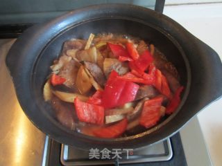 Pork Belly with Mushrooms and Bamboo Shoots recipe