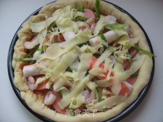 Seafood Ham Pizza recipe