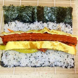 Fish Cakes and Seaweed Rice recipe