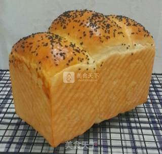 #aca烤培明星大赛#milk Black Sesame Toast recipe
