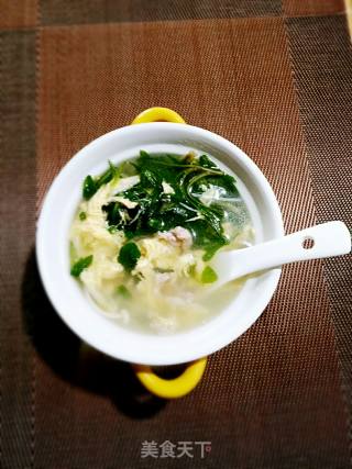 #春食野菜香#malantou Egg and Pork Soup recipe