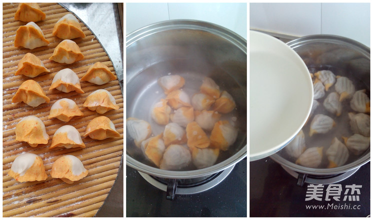 Two-color Dumplings with Mushrooms and Fungus recipe