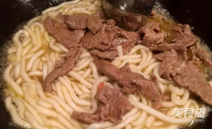 Large Slices of Beef and Potato Noodles recipe