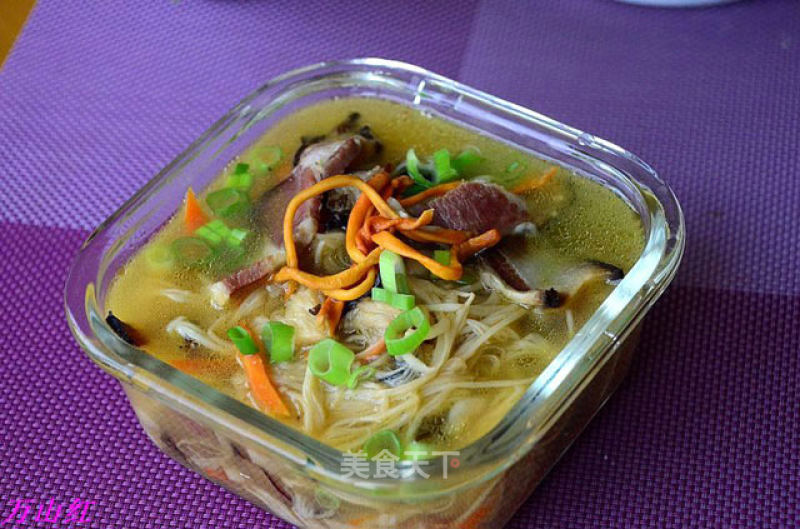 Cordyceps Flower Enoki Mushroom Soup recipe