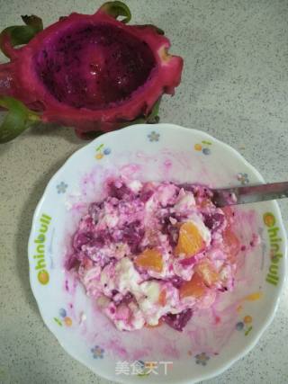 Dragon Fruit Curd Salad recipe