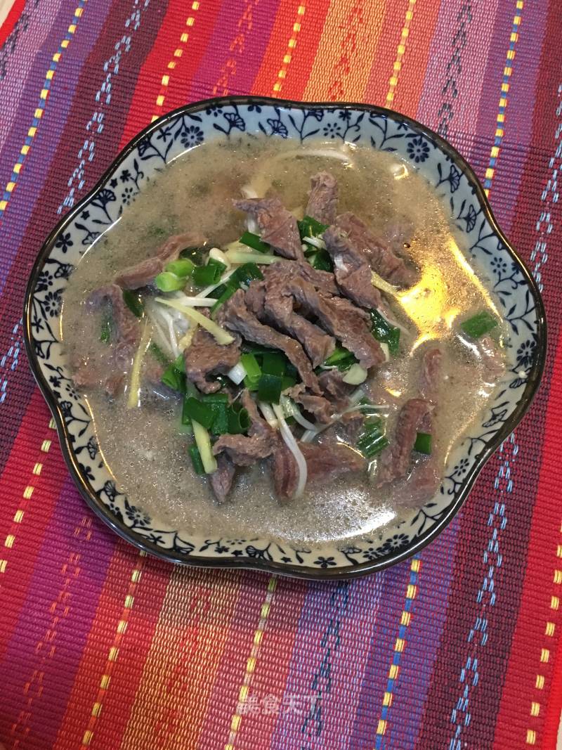 Enoki Mushroom Beef Soup recipe