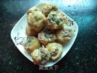 Fried Pork Vermicelli with Stuffed Tofu recipe