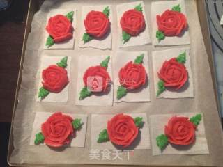 Bean Paste Rose Cookies recipe