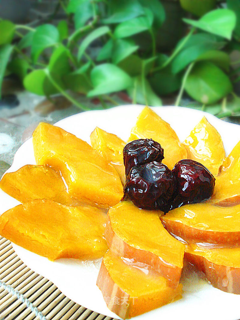 Steamed Pumpkin in Honey Sauce recipe