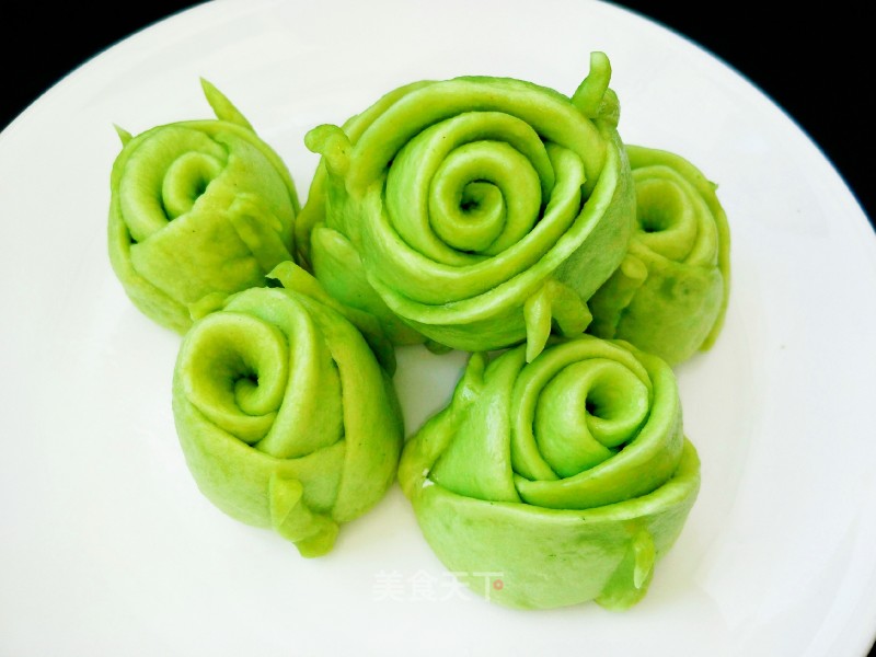 Green Rose Mantou recipe
