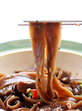 Sichuan Hot and Sour Jue Gen Noodles recipe