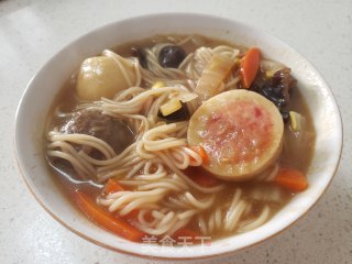 Meatball Soup Noodles recipe