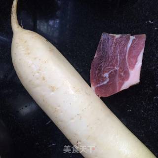 Steamed Ham with Radish recipe
