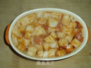 Combination of Chinese and Western-cheese Baked Rice Cake recipe