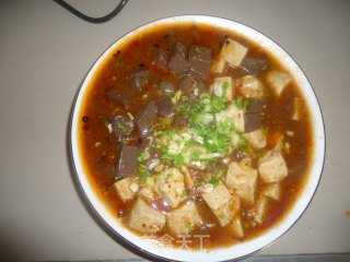 Tofu with Lamb's Blood recipe