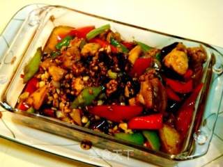 Private Dish "dried Stir-fried Spicy Chicken with Beans and Peppers" recipe